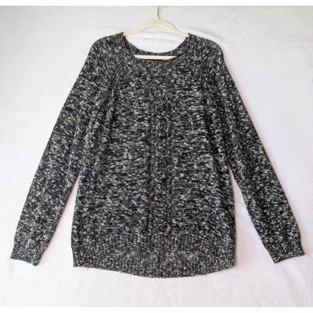Sanctuary Pullover Sweater Womens Large Raglan Speckled Knit